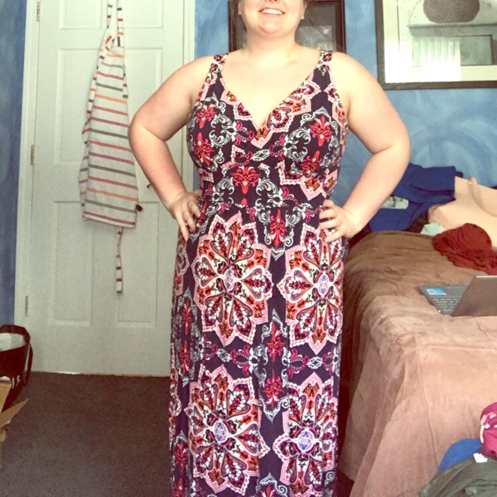 Knit maxi dress